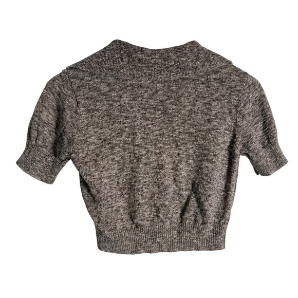 Lovers & Friends Rosalie Brown Linen Crop Polo Sweater Shorts Set Small - Picture 8 of 13